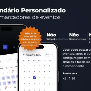 Calendário com Marcador de Eventos