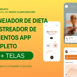 Aplicativo Planejador de Dieta Completo para Venda